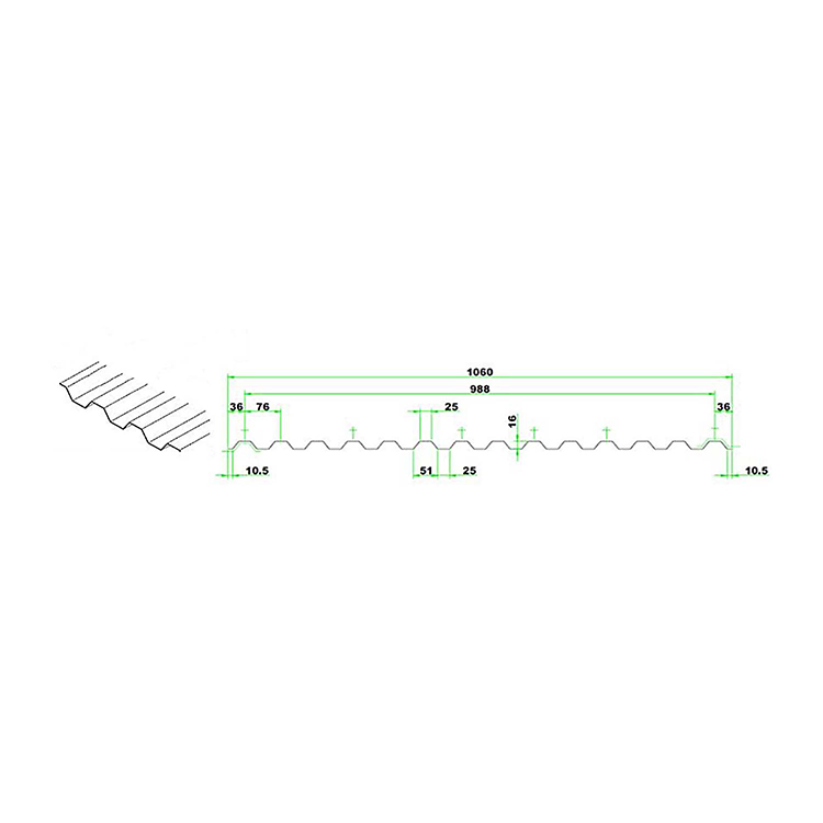 polikarbonát trapézlemez